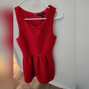 Forever 21 Red Sleeveless Mini Dress
